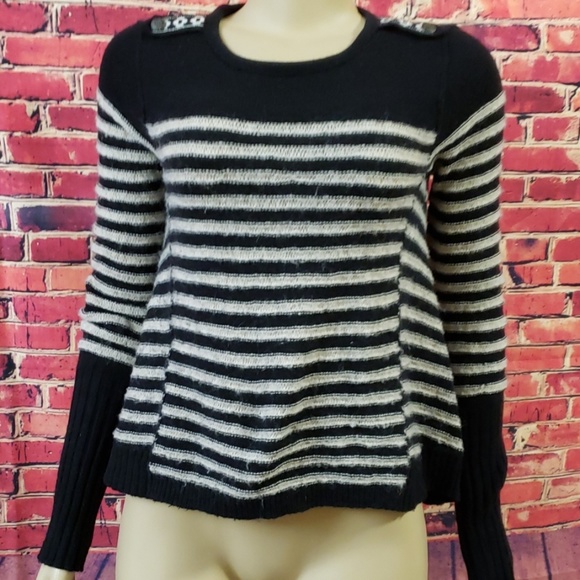 Free people Stripped Sweater Size Small - Picture 6 of 6